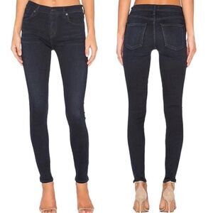 Agolde Sophie High Rise Skinny Dark Wash Jeans